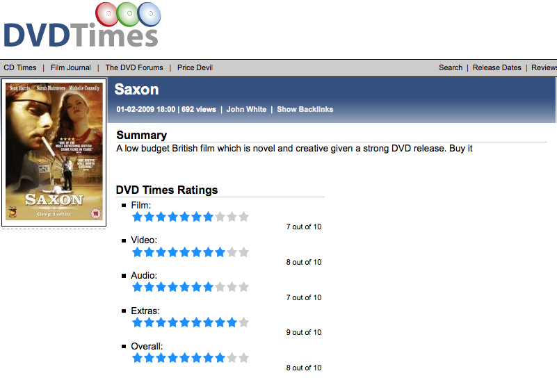 DVD Times ratings